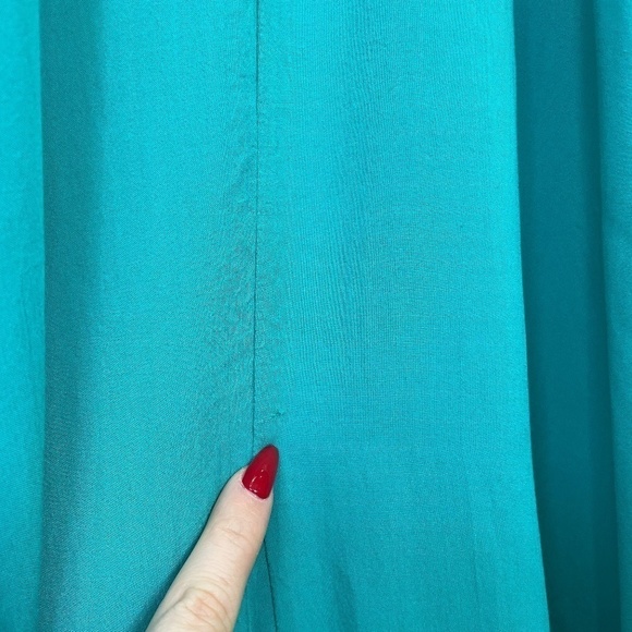 Elan Spaghetti Strap Midi Slip Dress Cover-up In Aqua - Picture 7 of 7